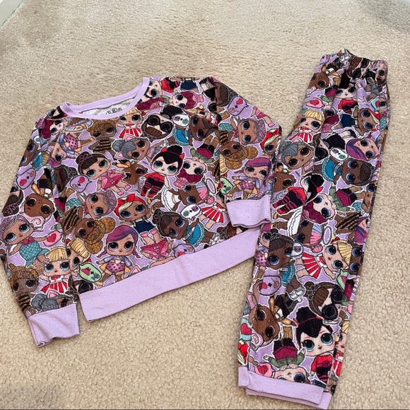 LOL girls matching pajama set size S (5/6) - Picture 1 of 7